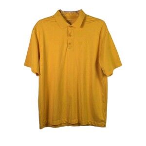 Nike Golf Dri-fit Men's XL Yellow Short Sleeve Polo Shirt